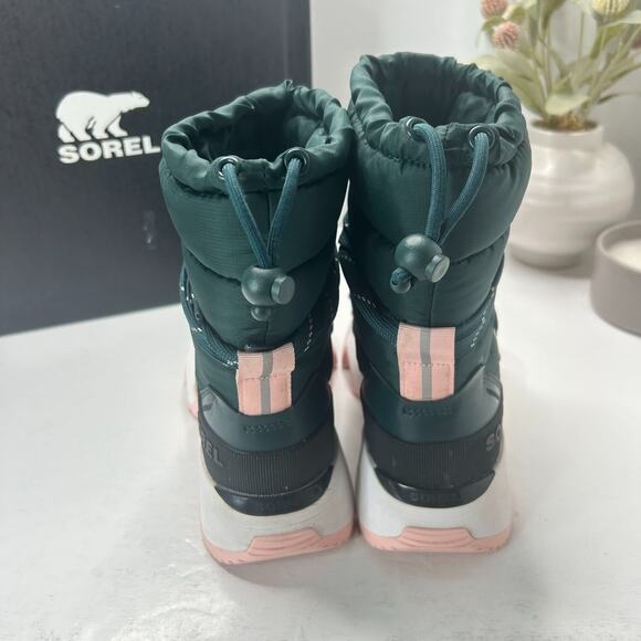 Sorel Kinetic Impact NXT Boots Waterproof Midnight Teal/Vintage Pink Women's 8 - Picture 4 of 10